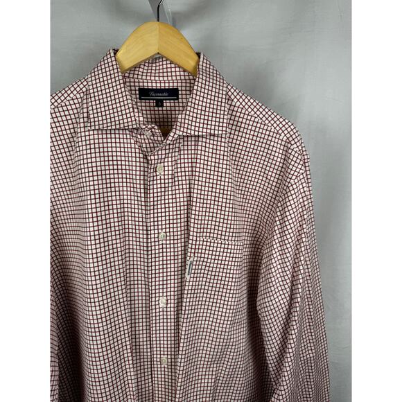 Faconnable 100% Cotton Long Sleeve Button Up Front Pocket Shirt Men's Si… - Picture 2 of 6